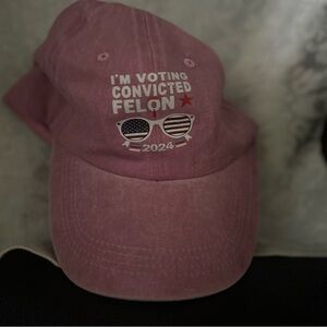 Pink Graphic Baseball Cap controversial baseball cap